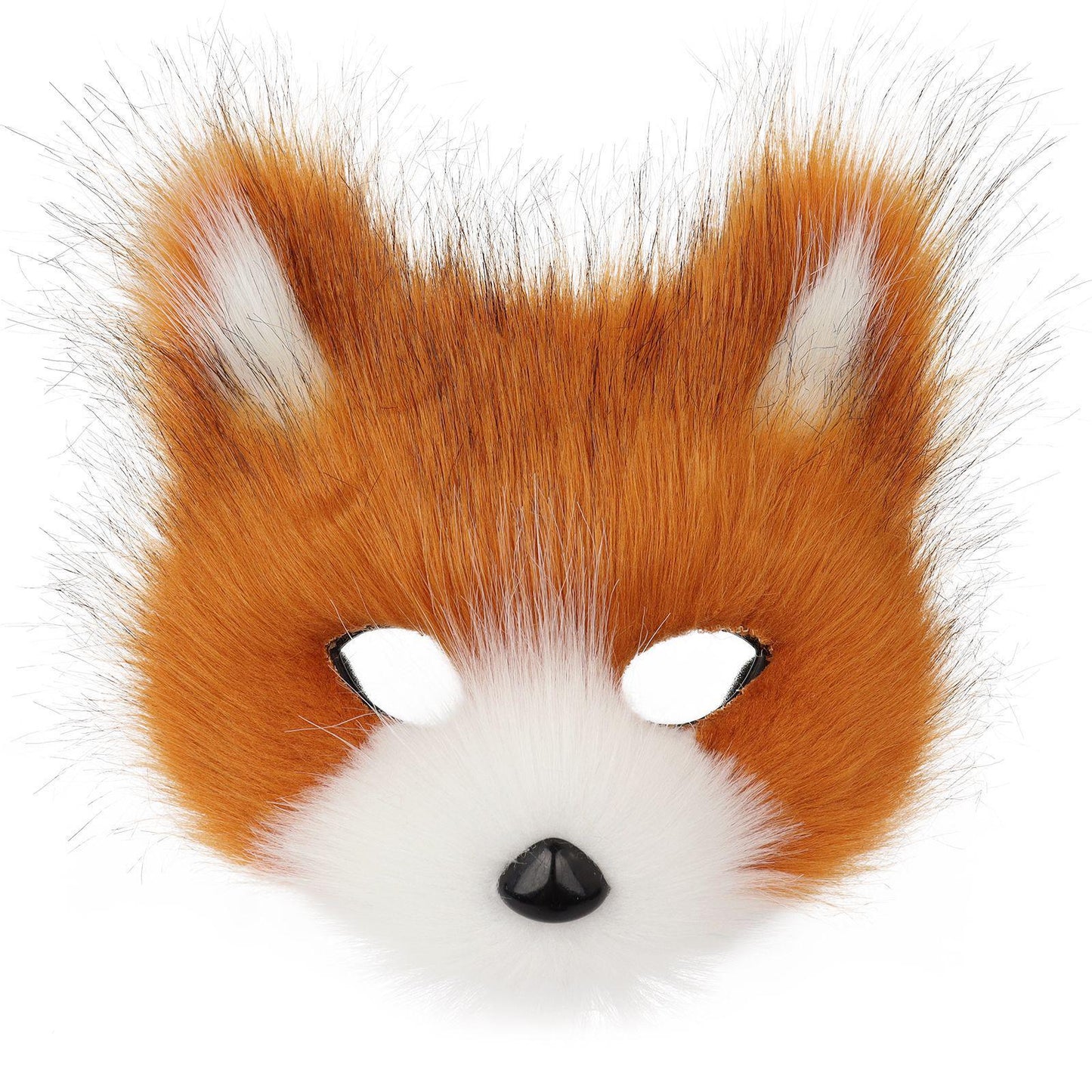 Halloween Party Furry Half-Face Cat Fox Mask Cosplay Cat Face Mask Accessory