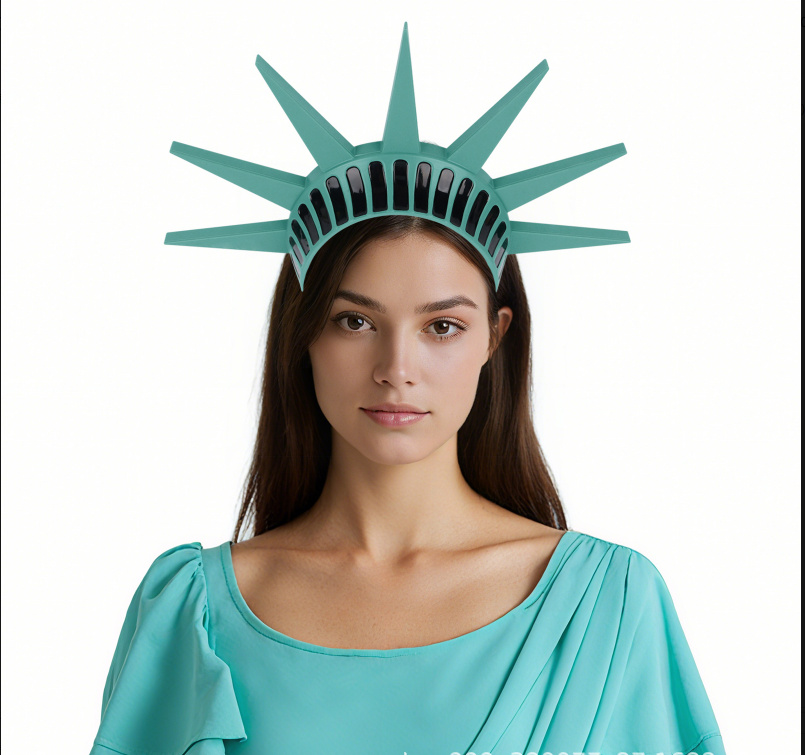 Halloween Statue of Liberty Headband Party Costume Accessory Role Play Decor