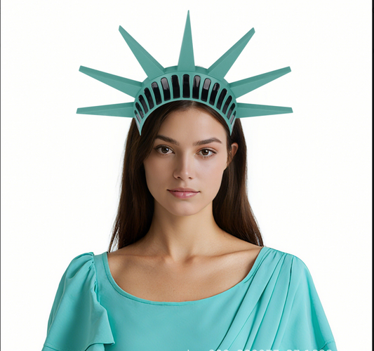 Halloween Statue of Liberty Headband Party Costume Accessory Role Play Decor