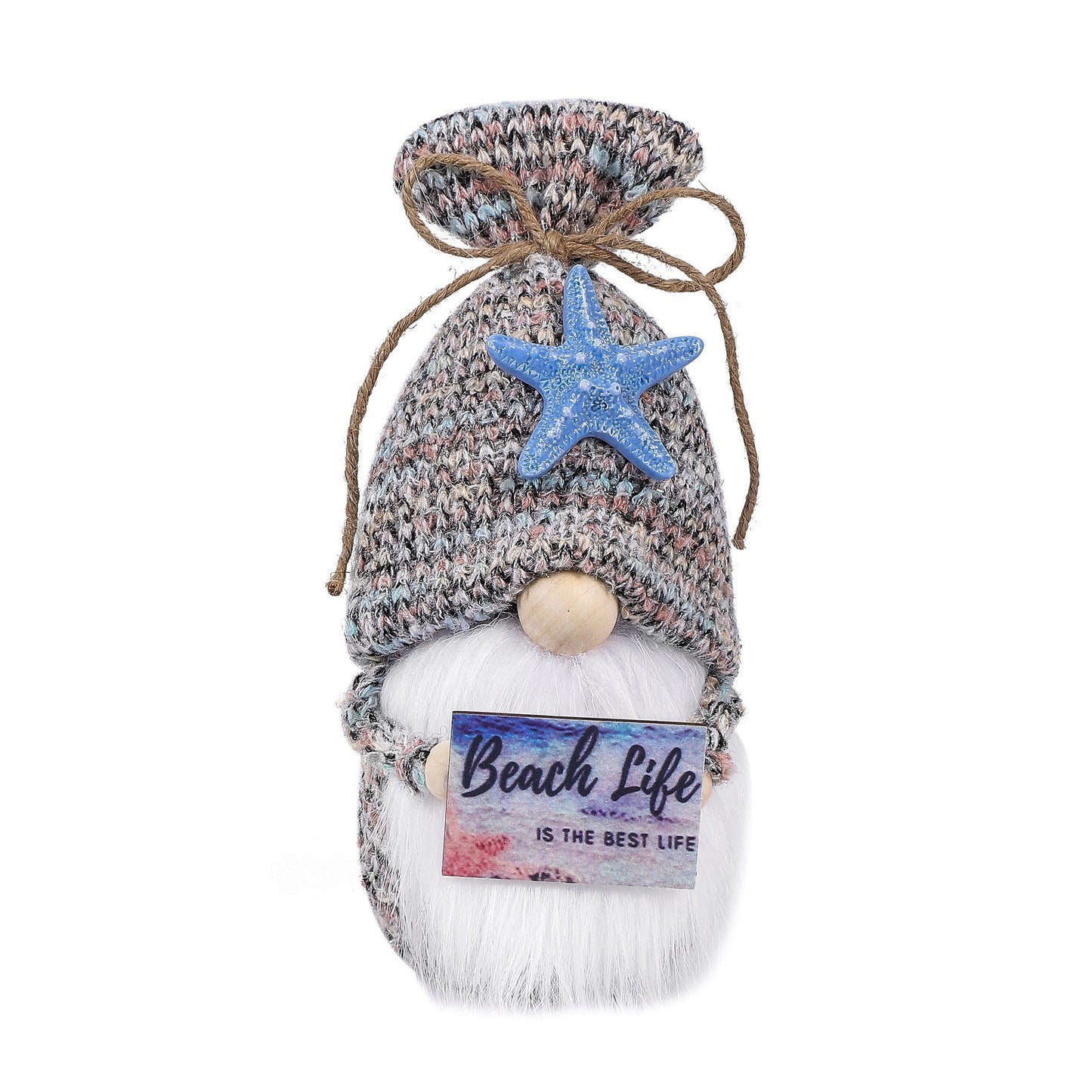 Cute Faceless Doll Knit Plaque Holder Sea Star Rudolph Gnome Doll Decoration Ornament
