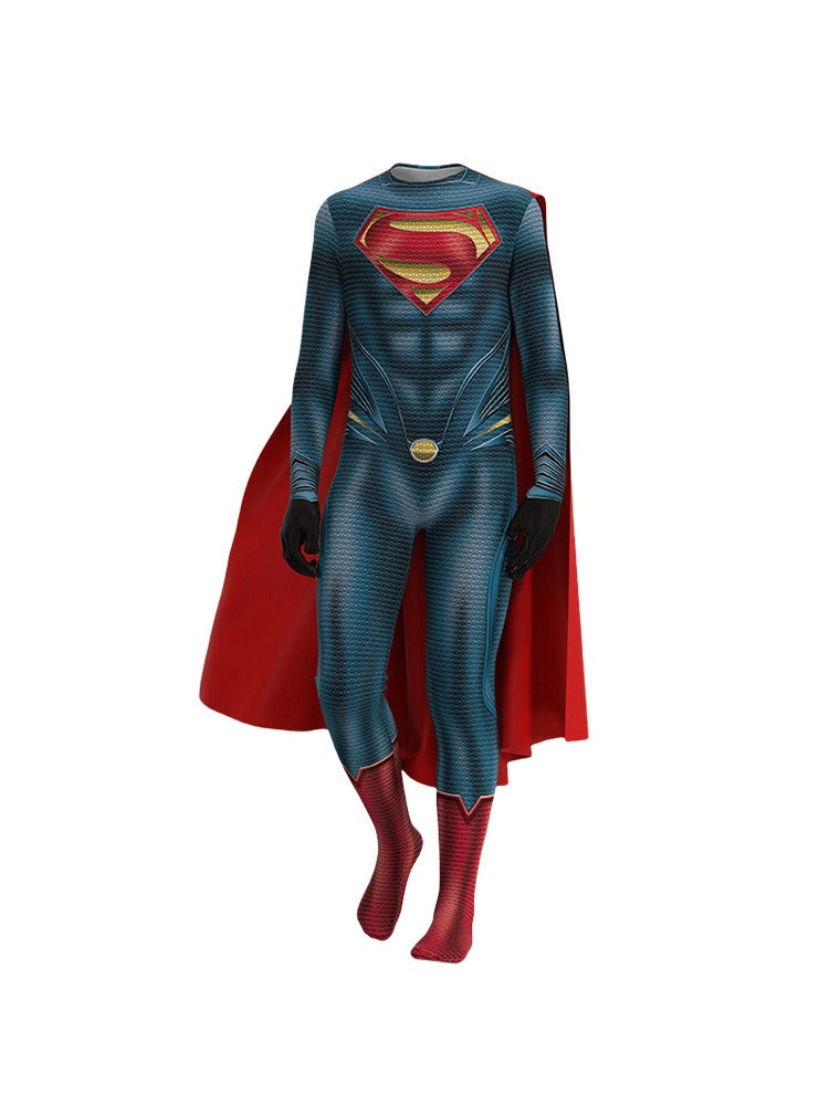 Halloween party Superman Iron Man costume Clark Kent cosplay jumpsuit