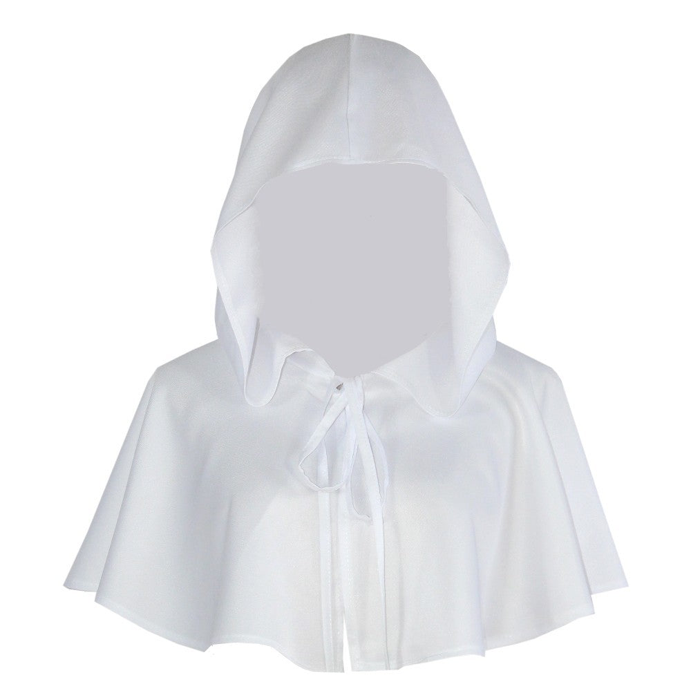 Medieval Hooded Capelet – Dramatic Cowl Hood with Shoulder Cape | 6 Colors | One Size | Halloween, Cosplay & LARP