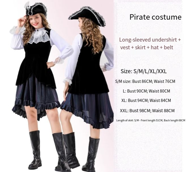Adult Halloween Costume Set – Pirates, Vampire & More | 21 Styles