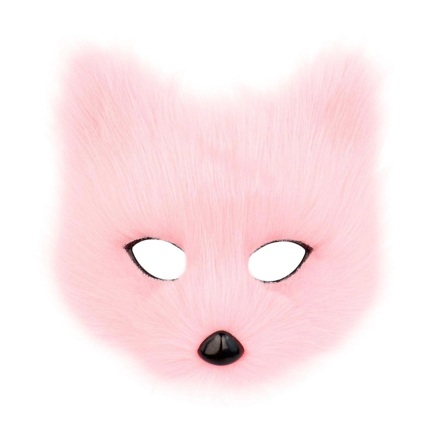 Halloween Party Furry Half-Face Cat Fox Mask Cosplay Cat Face Mask Accessory