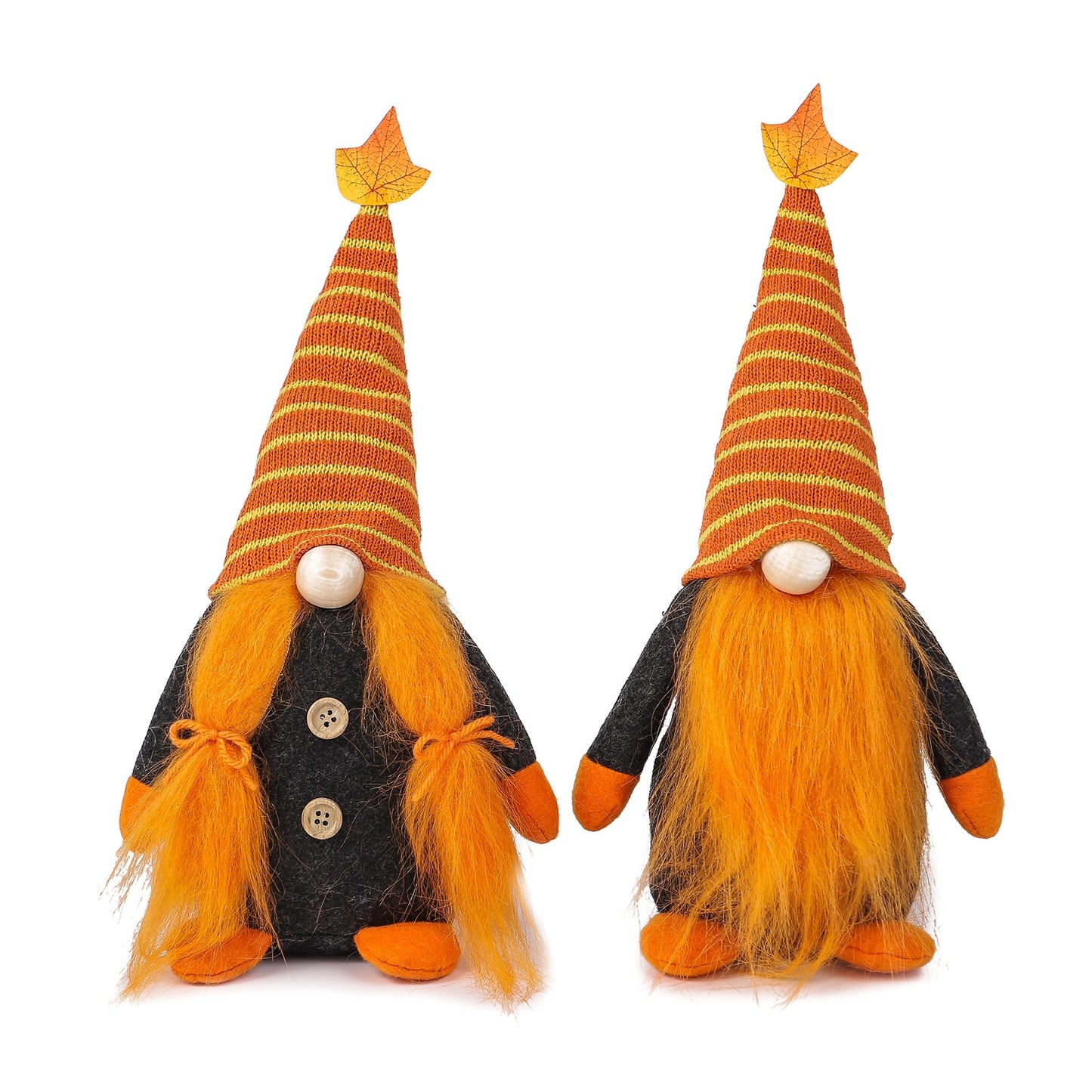 New Harvest Festival Orange Dwarf Doll Long Hat Plush Rudolph Santa Decoration Props