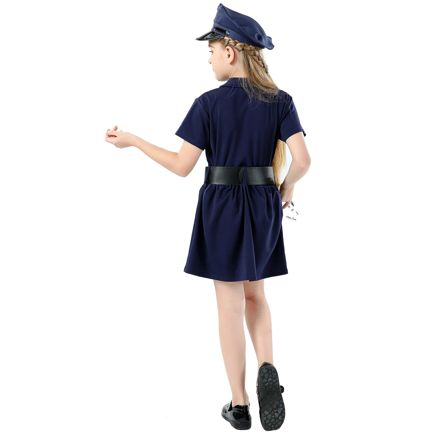 Kids' Police Officer Costume – Boys & Girls | Hat, Uniform, Belt, Handcuffs & Badge Set