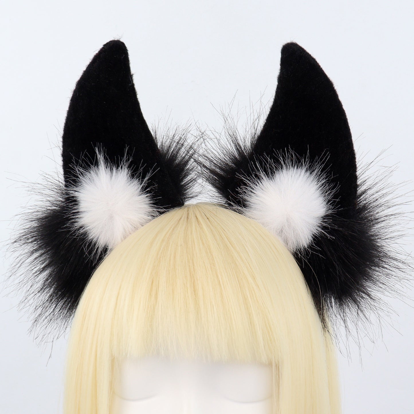Faux Fur Cat Ear Headband Handmade Cute Kitty Hair Accessory Cosplay Convention Animal Ears Cat Girl Headwear