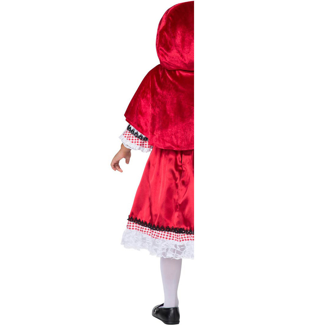 Halloween Costume for Girls Kids Role Play Cute Anime Little Red Riding Hood Stage Costume Performance Dress