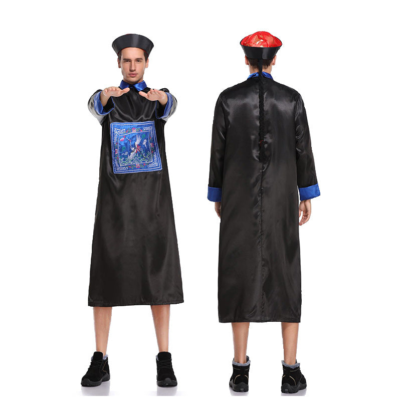 Zombie Costume Qing Dynasty Women's Clothing Halloween Costume Unisex Halloween Costume Ghost Festival Party Performance Costume
