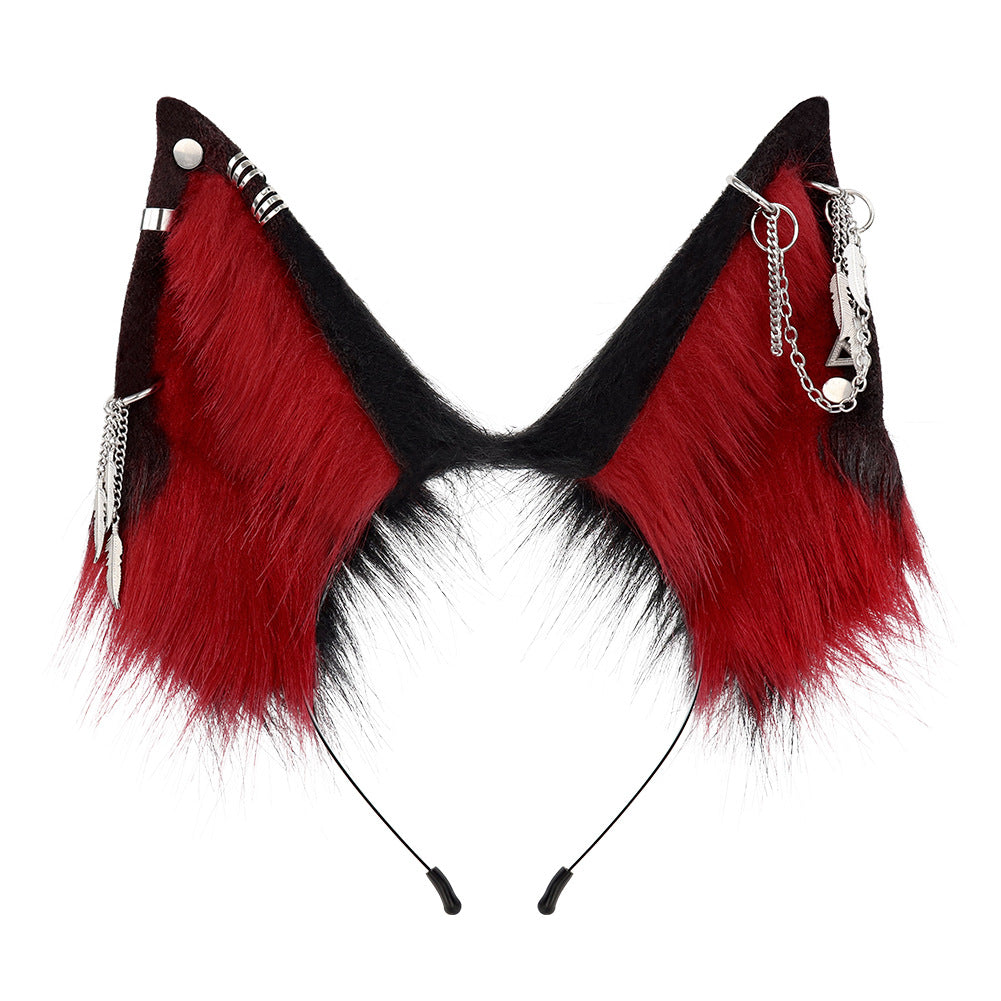 Original Wolf Ear Headband, Multi-color Handmade Wolf Ears Hair Accessory, Cosplay Prop Anime Convention Animal Ears Headpiece