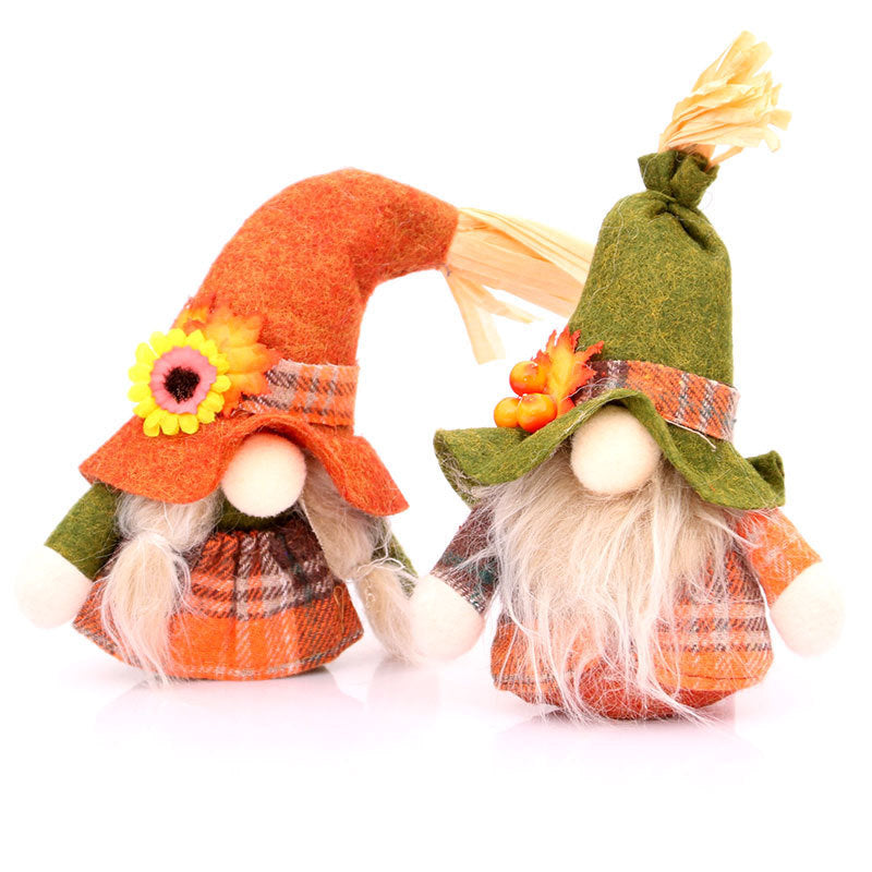 New  Christmas Faceless Old Man Doll Toy, Small Harvest Doll, Standing Figure Gift