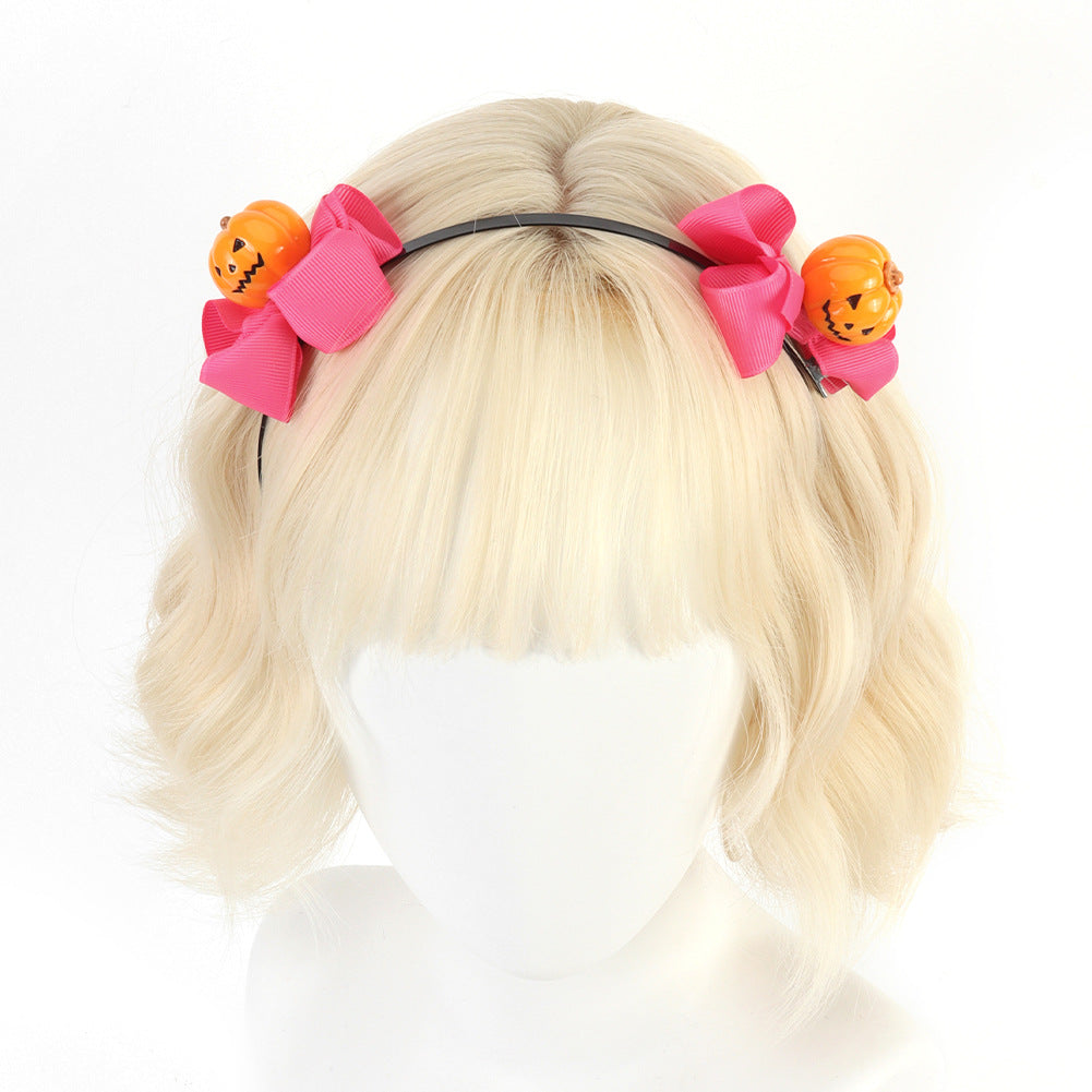 Halloween Pumpkin Headband Original Handmade Christmas Decoration Hair Accessory Cosplay Headband Cute Prop