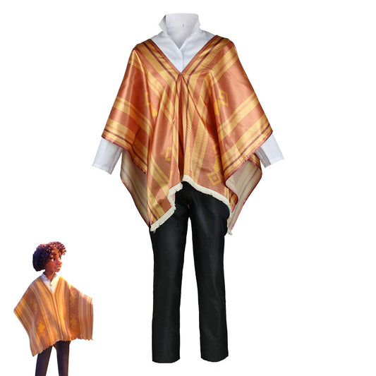 Camilo Madrigal Cosplay Costume – Encanto | Yellow Ruana Cloak, Shirt & Pants Set | Adults & Kids