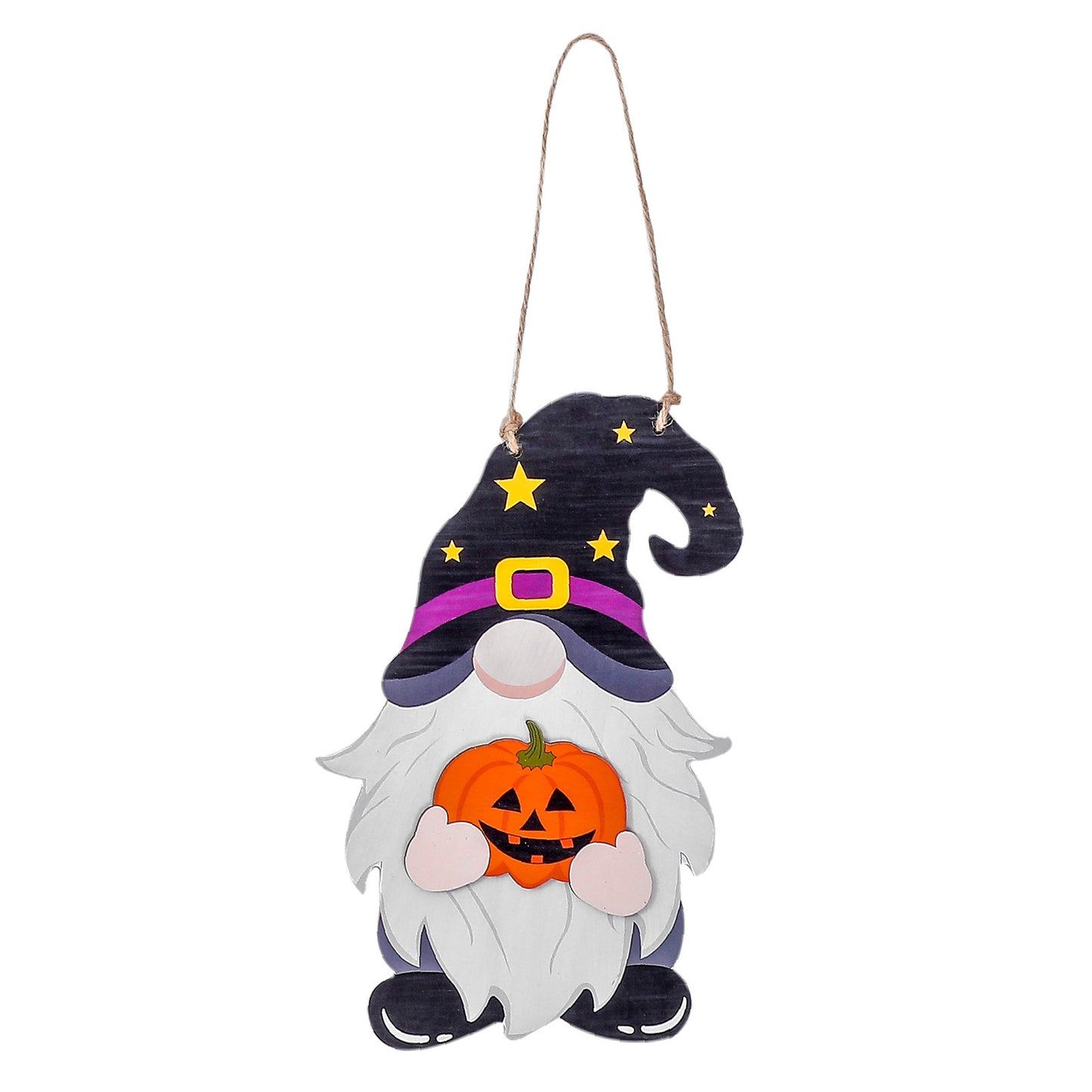Festive Wooden Hanging Ornament for Independence Day, Halloween, Harvest Festival - Creative Faceless Doll Christmas Decoration