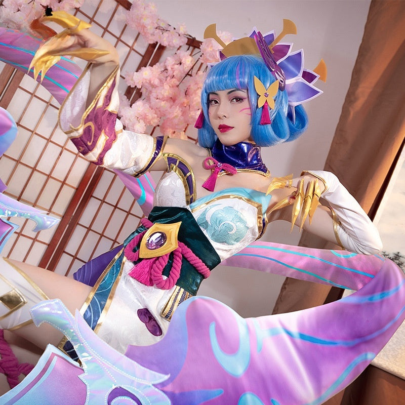 Spirit Blossom Evelynn Cosplay Costume – League of Legends | Full Set with Headwear & Props