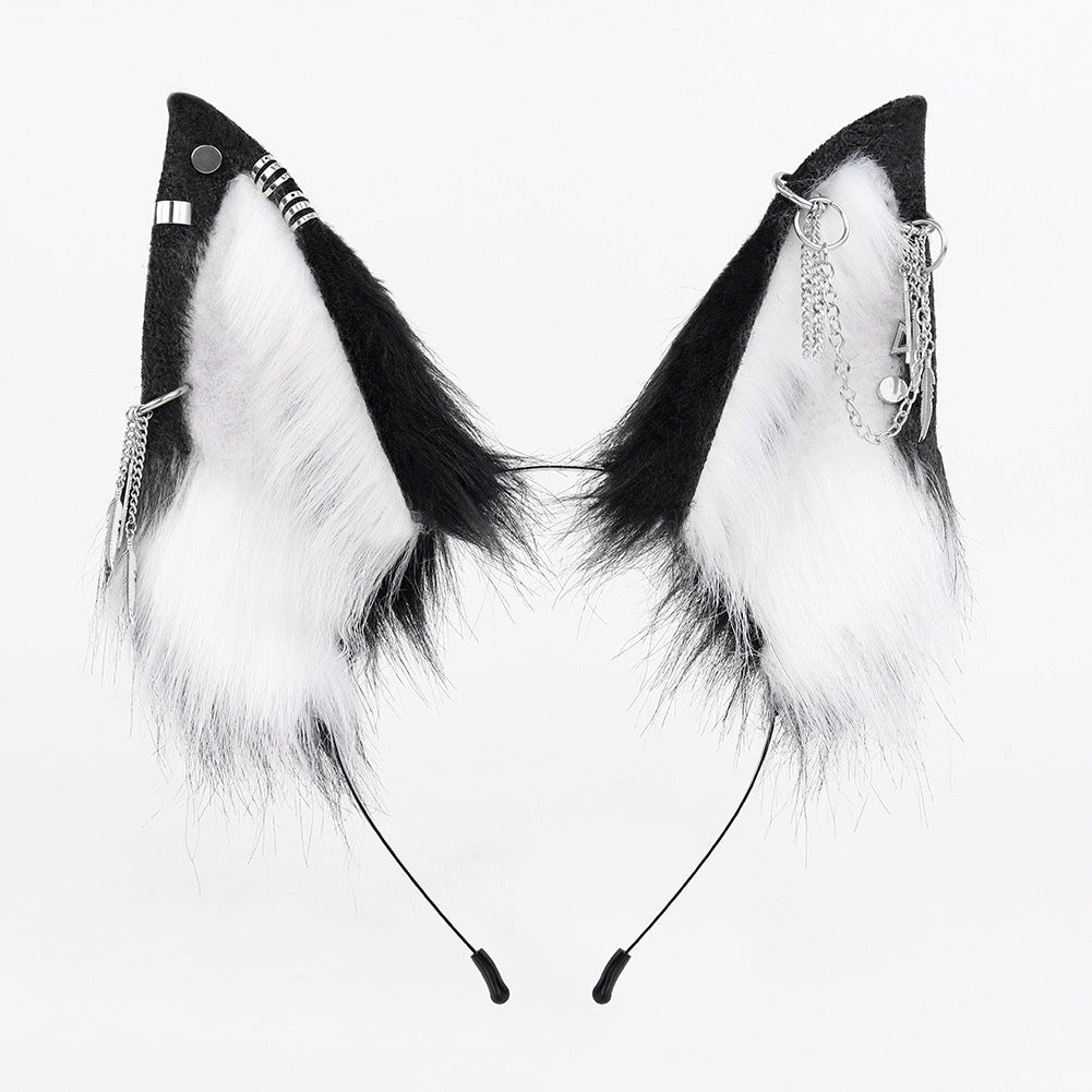 Original Wolf Ear Headband, Multi-color Handmade Wolf Ears Hair Accessory, Cosplay Prop Anime Convention Animal Ears Headpiece