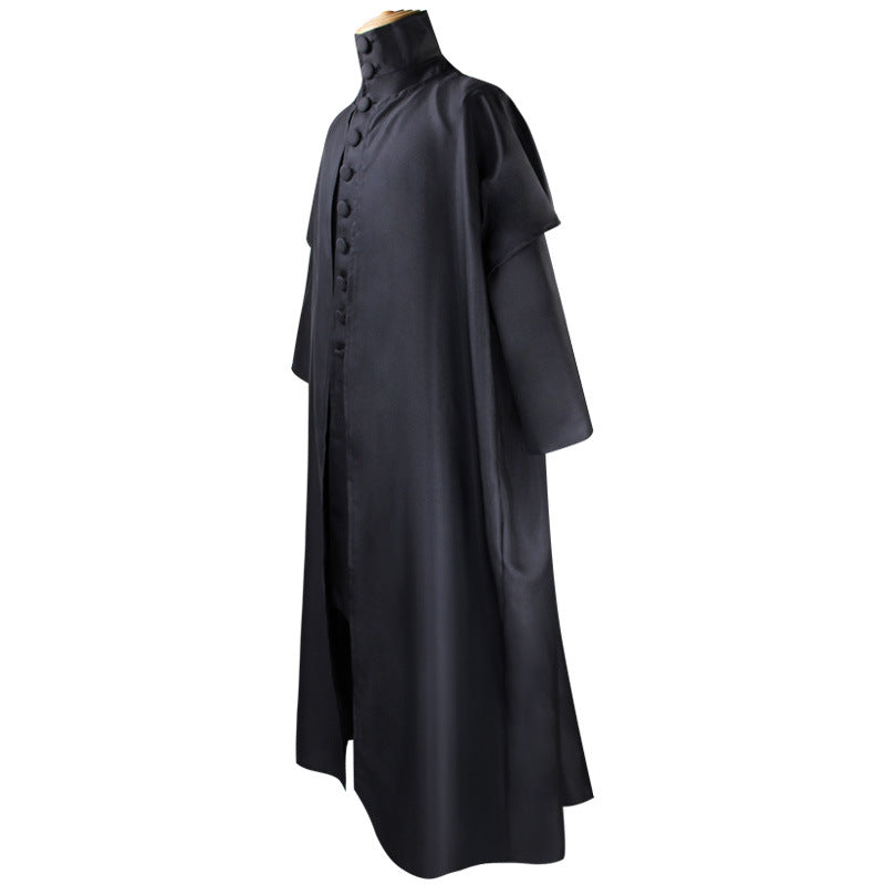 Halloween cos costume Harry Potter costume Professor Snape cosplay costume robe stage performance