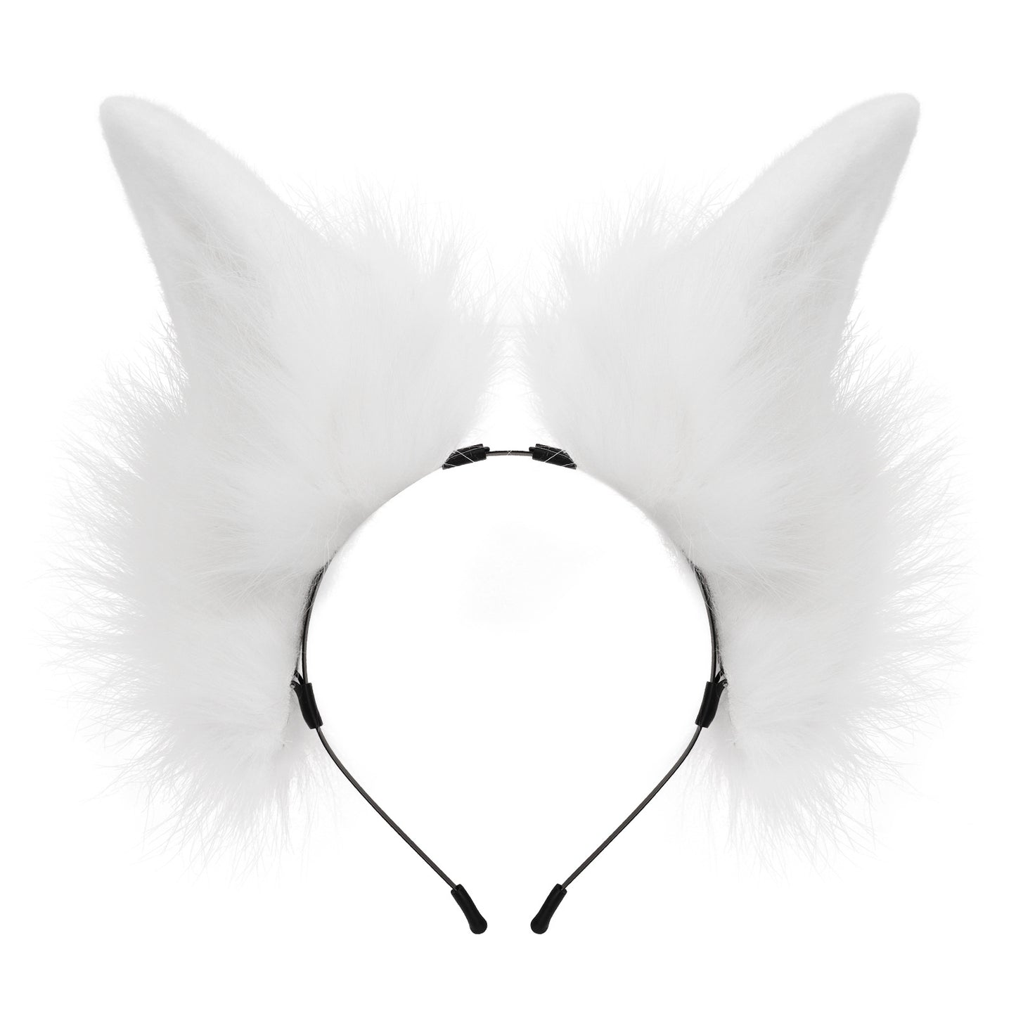 Fuzzy Cat Girl Animal Ears Headband, Cat Ears Cosplay Halloween Party Fox Ears Hair Accessory