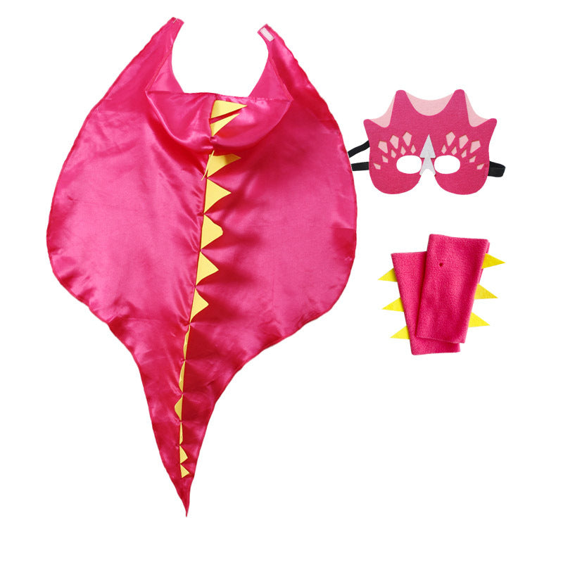 Halloween Kids Costume Children's Performance Outfit Animal Set Dinosaur Cape Costume Accessories