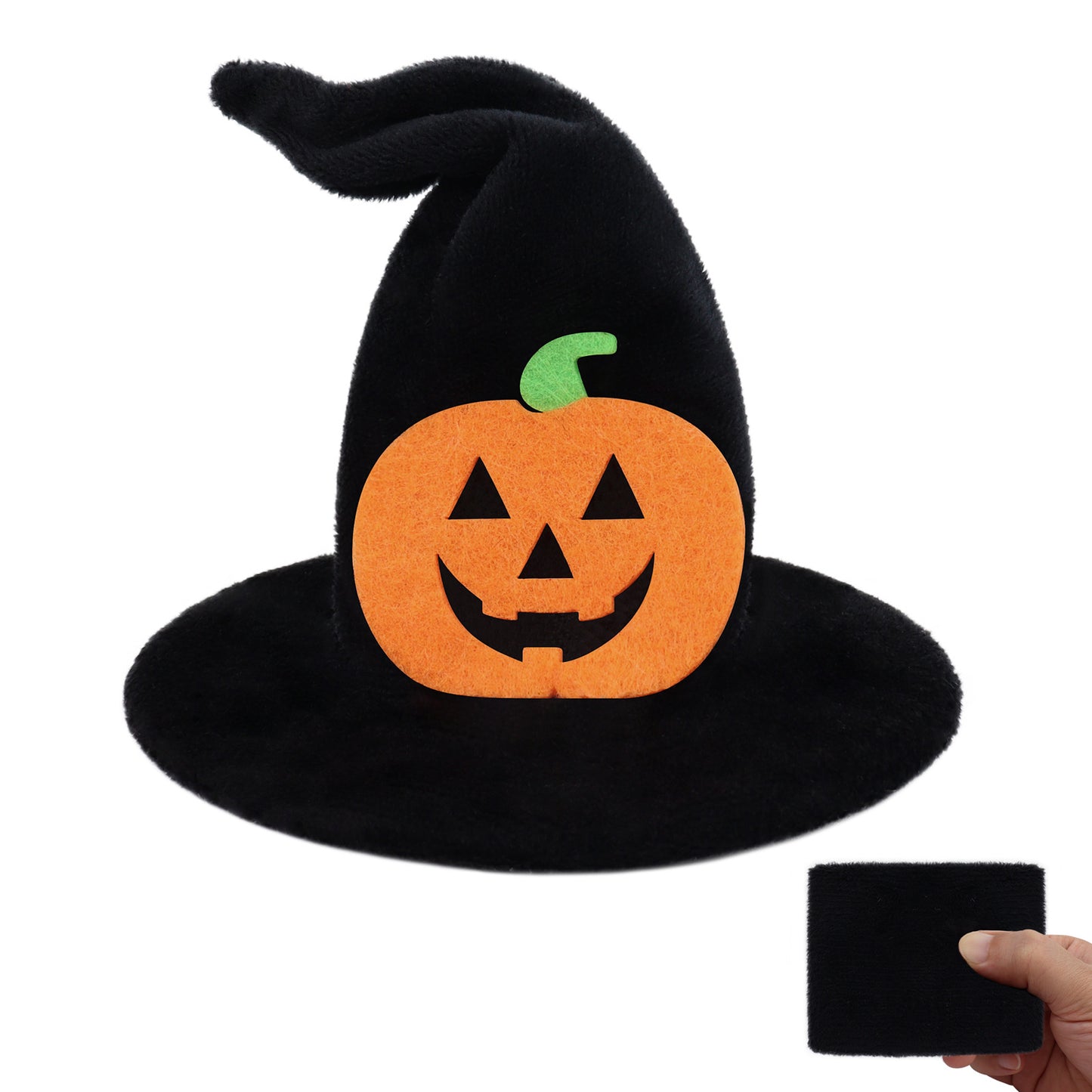 Halloween Witch Hat Hair Clip, Pumpkin Headwear for Party Cosplay, Fun and Quirky Hair Accessories