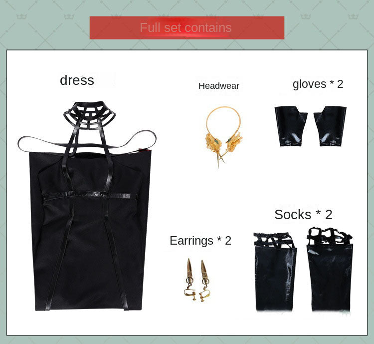 Yor Forger Assassin Cosplay Costume – Spy x Family | Black PU Leather Set | Adults & Kids