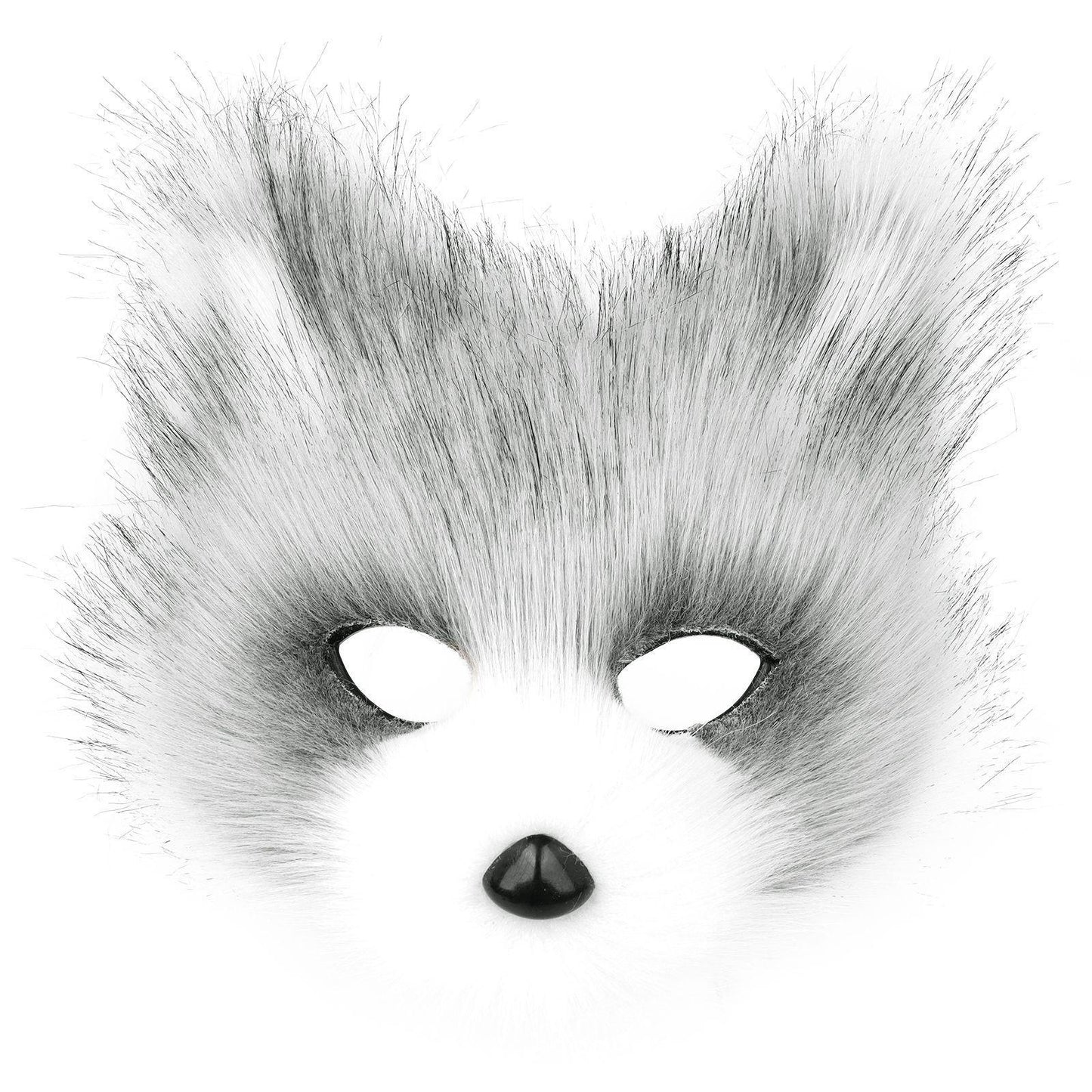 Halloween Party Furry Half-Face Cat Fox Mask Cosplay Cat Face Mask Accessory