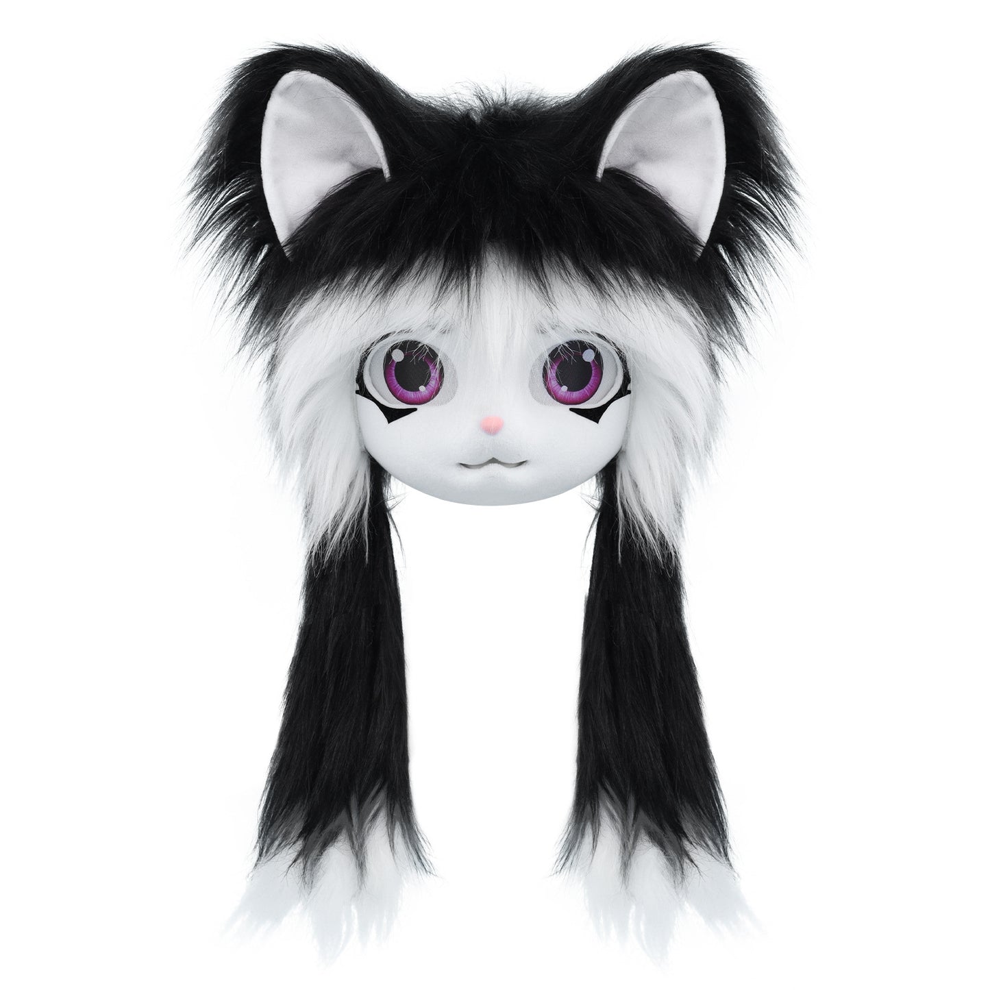 Kigurumi Plush Animal Head Wearable Hoodie Lolita Ready-to-Wear Cosplay Cute Animal Costume Furry Costume
