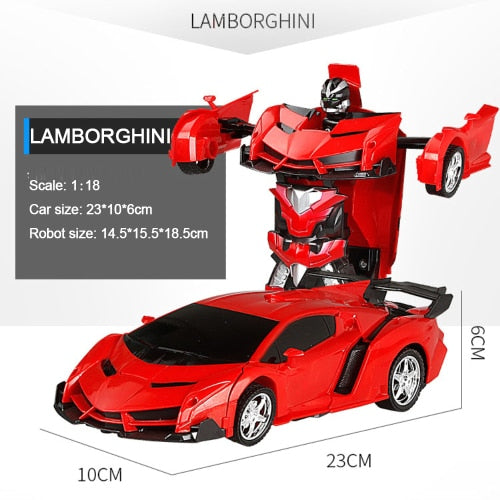 Car Transformation Robots Sports Vehicle Model Robots Toys Cool Deformation Car Kids Toys Gifts For Boys
