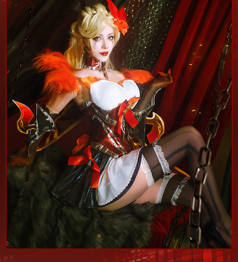 Coven Evelynn Cosplay Costume – League of Legends | Full Armor Set with Props