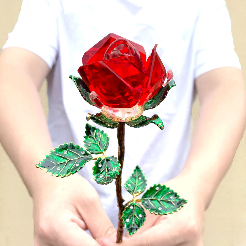 Crystal Rose Ornament