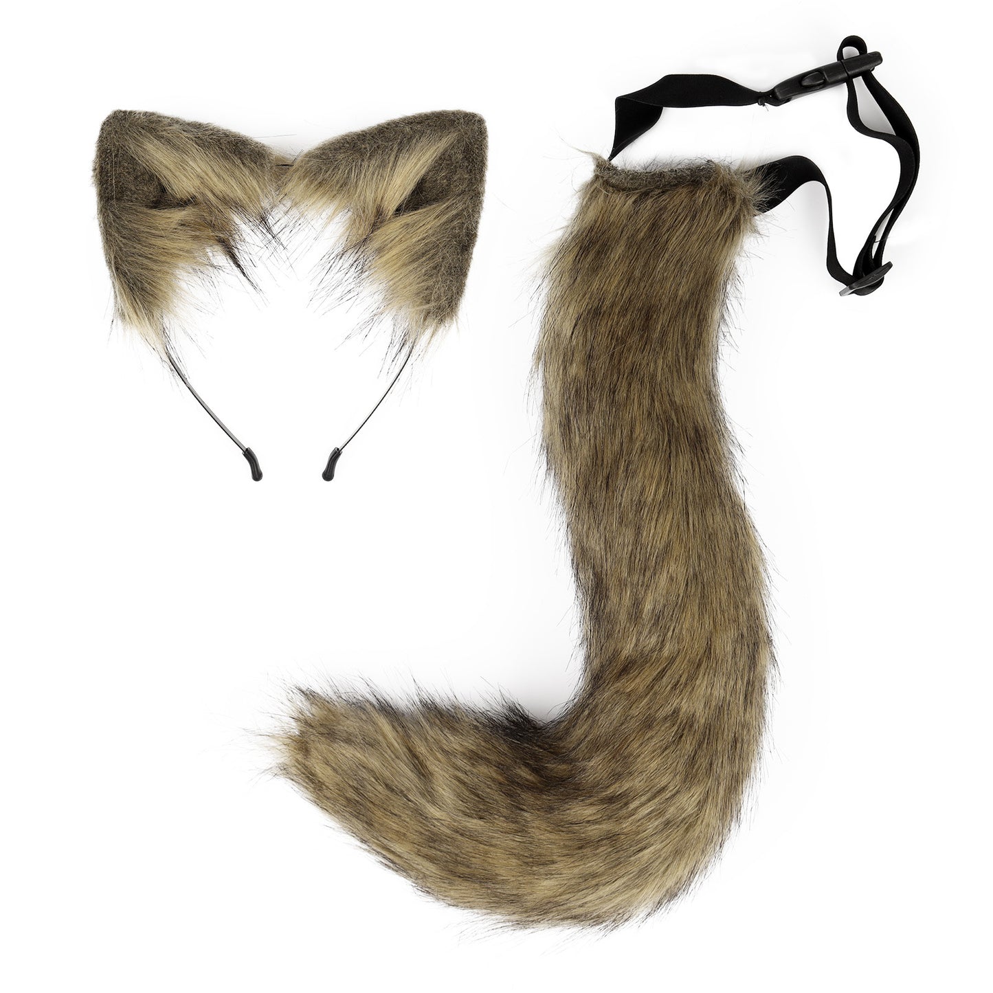 Halloween Cosplay Fake Fox Fur Tail Costume Accessory Animal Tail Cat Ear Headband Hairband Drop Shipping