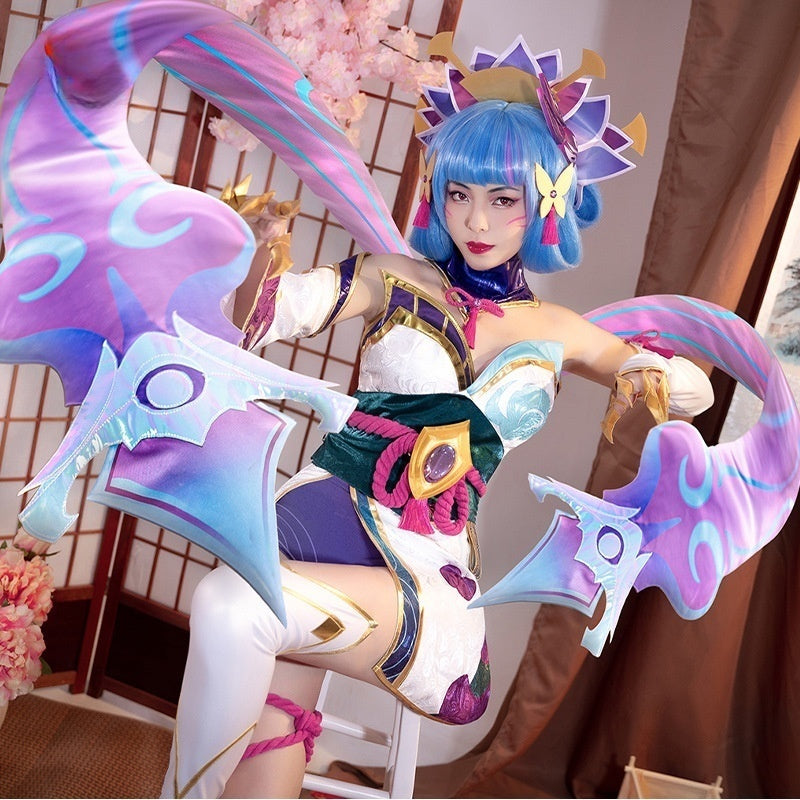 Spirit Blossom Evelynn Cosplay Costume – League of Legends | Full Set with Headwear & Props