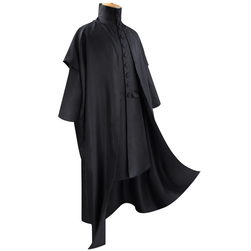 Halloween cos costume Harry Potter costume Professor Snape cosplay costume robe stage performance