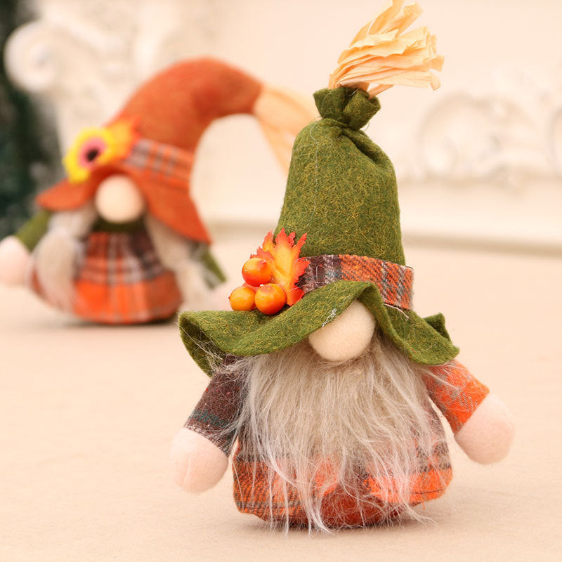 New  Christmas Faceless Old Man Doll Toy, Small Harvest Doll, Standing Figure Gift