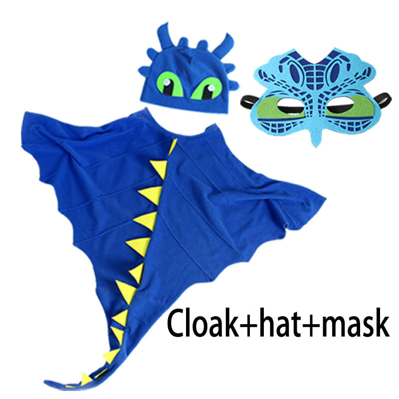 PartyTree Dinosaur Cape Hat Mask Children's Performance Costume Halloween Christmas Cosplay Clothing