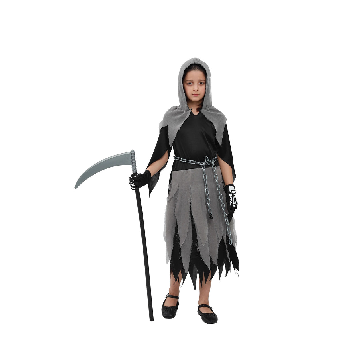 cos costume Children's Halloween outfit Horror Grim Reaper costume Scythe monster costume cosplay outfit Factory in stock