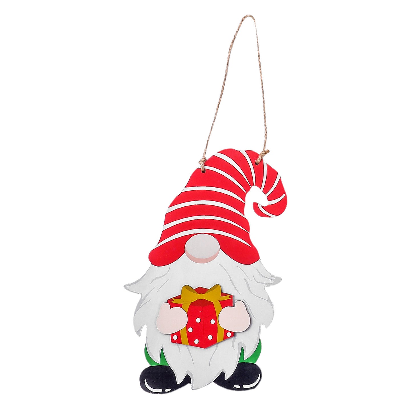 Festive Wooden Hanging Ornament for Independence Day, Halloween, Harvest Festival - Creative Faceless Doll Christmas Decoration