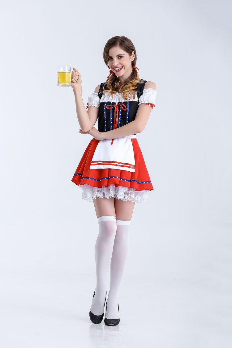 Halloween Oktoberfest Costume Dingdong Outfit Qingdao Beer Festival Costume Beer Girl Costume Stage Wear Drop Shipping