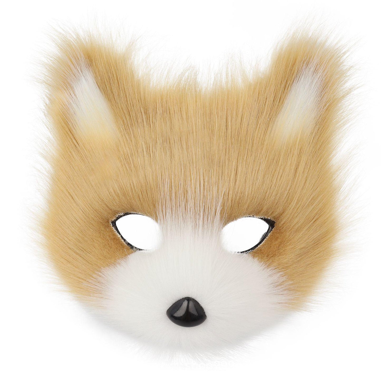 Halloween Party Furry Half-Face Cat Fox Mask Cosplay Cat Face Mask Accessory