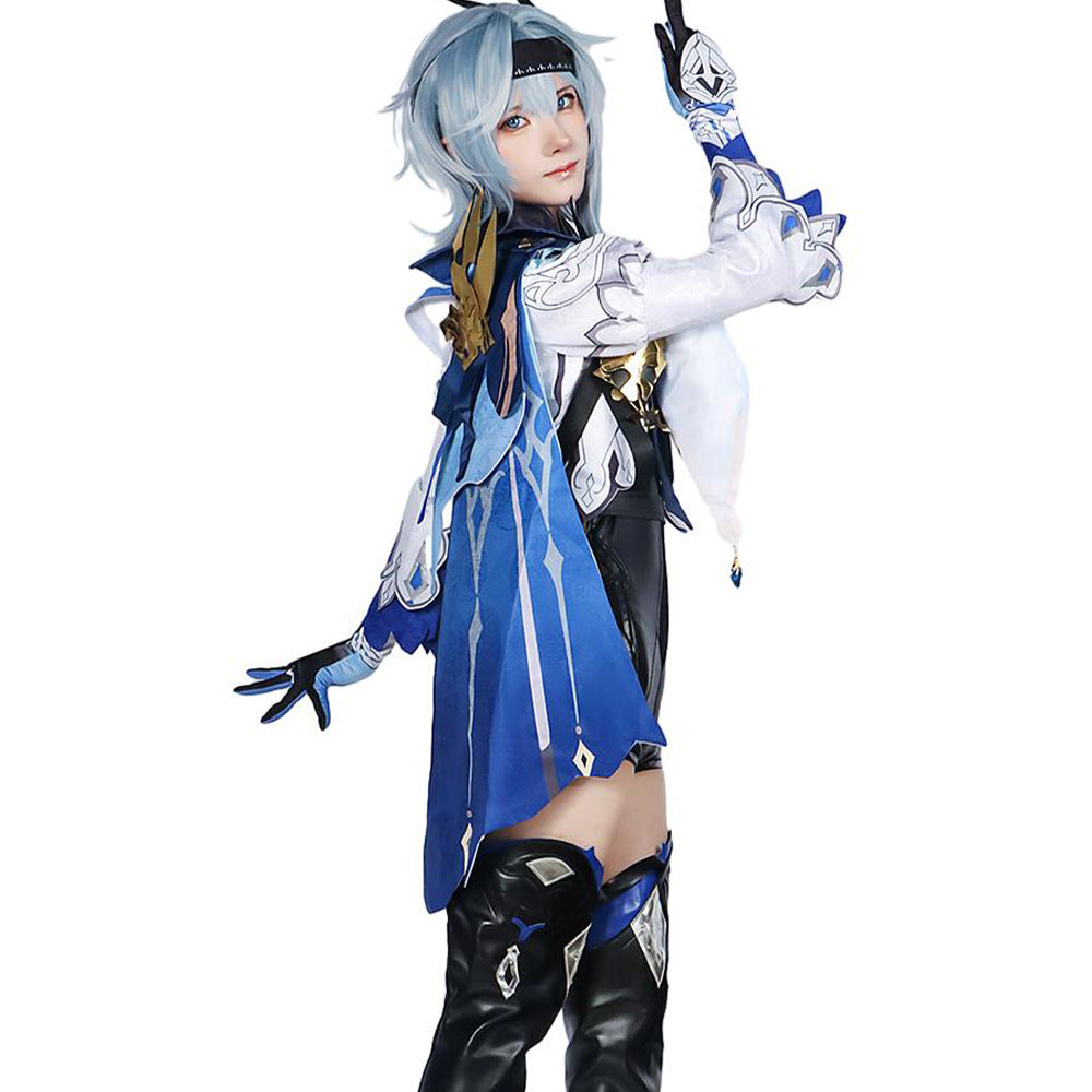 Eula Lawrence Cosplay Costume – Genshin Impact | Women's Spindrift Knight Set + Wig