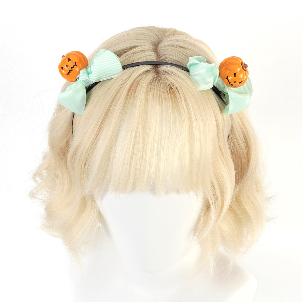 Halloween Pumpkin Headband Original Handmade Christmas Decoration Hair Accessory Cosplay Headband Cute Prop