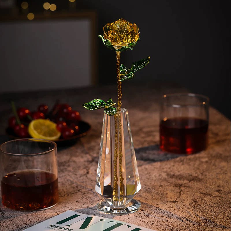 Crystal Rose Ornament