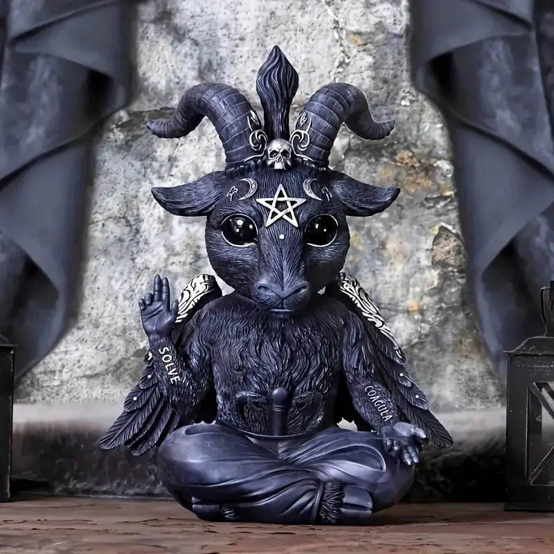 Halloween Witch Black Cat Resin Decoration Figurine Magical Mysterious Atmosphere Design Decorative Ornament