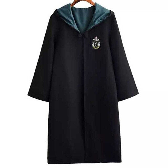 Halloween  Cosplay Costume Kids Adult Gryffindor Robe Ravenclaw Hufflepuff Slytherin Cloak Robe Tie Scarf Wand