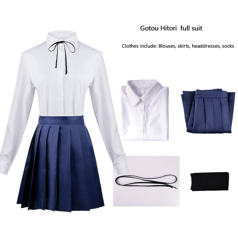 Yamada Ryo Cosplay Costume – Bocchi the Rock! | School Uniform Set + Wig Option