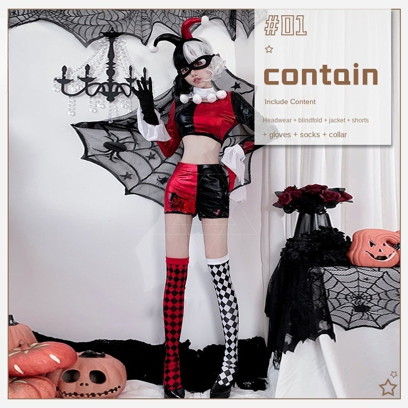 Halloween adult costume, ugly girl cosplay performance costume, magic beast trainer, funny Christmas costume