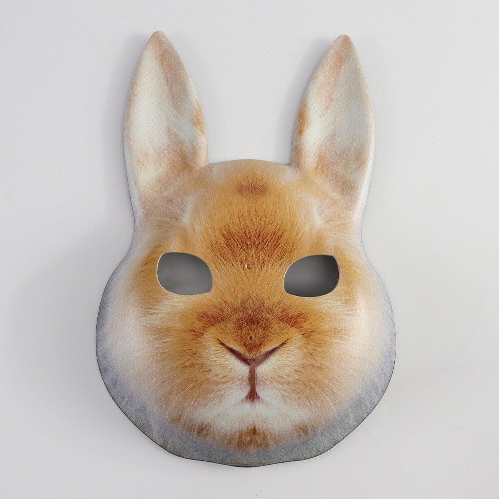 Halloween Mask Bloody Horror Rabbit Face Cover Rabbit Ears Mask Cosplay Costume Party Prop