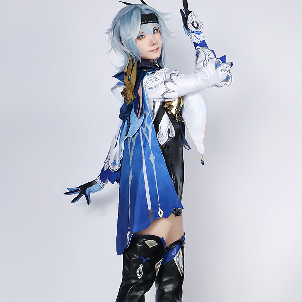 Eula Lawrence Cosplay Costume – Genshin Impact | Women's Spindrift Knight Set + Wig