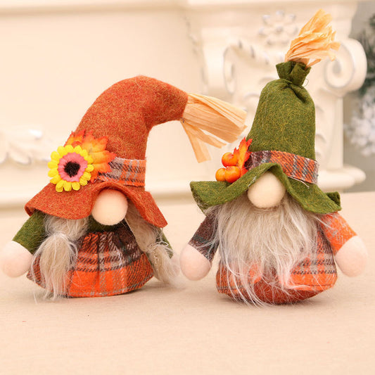 New  Christmas Faceless Old Man Doll Toy, Small Harvest Doll, Standing Figure Gift