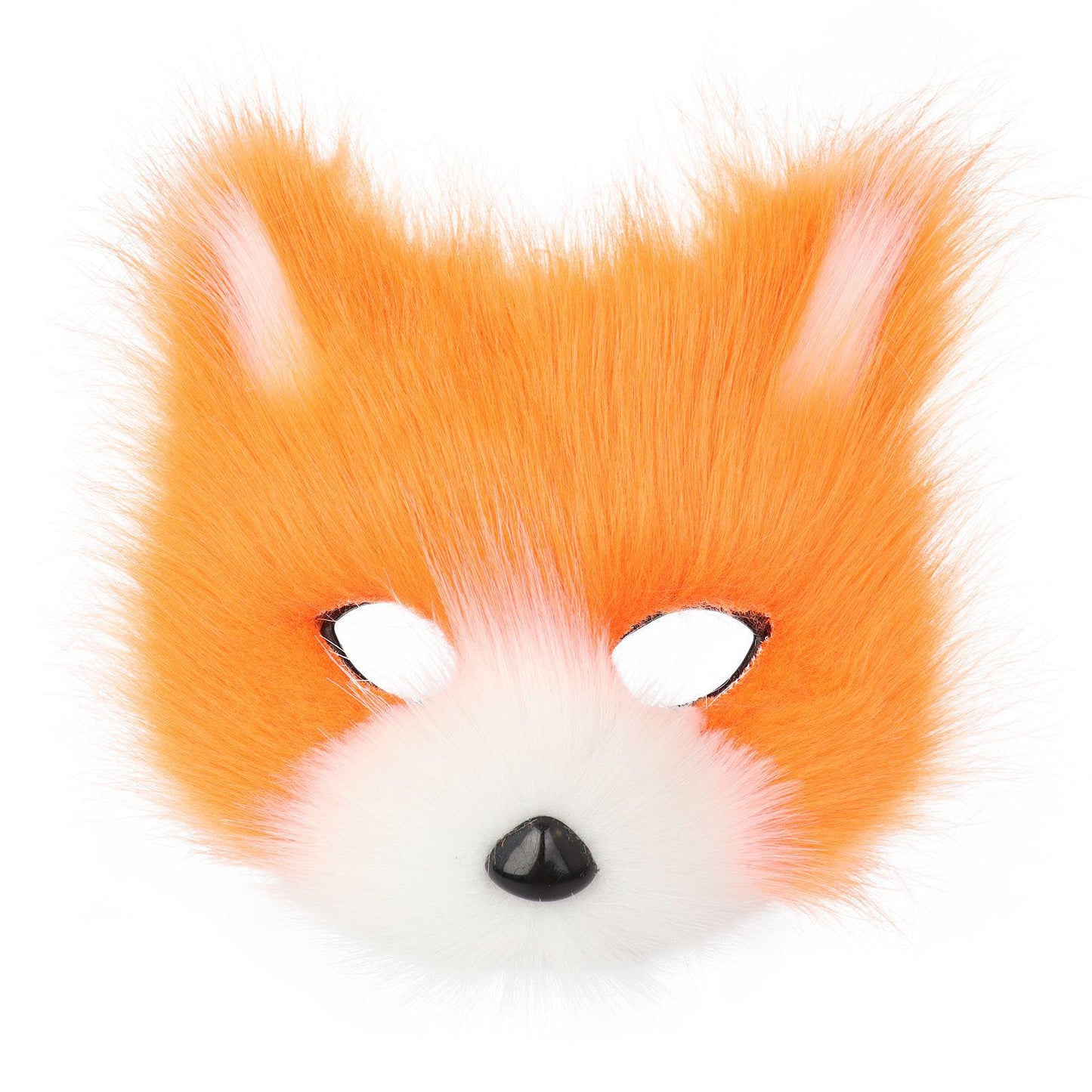 Halloween Party Furry Half-Face Cat Fox Mask Cosplay Cat Face Mask Accessory